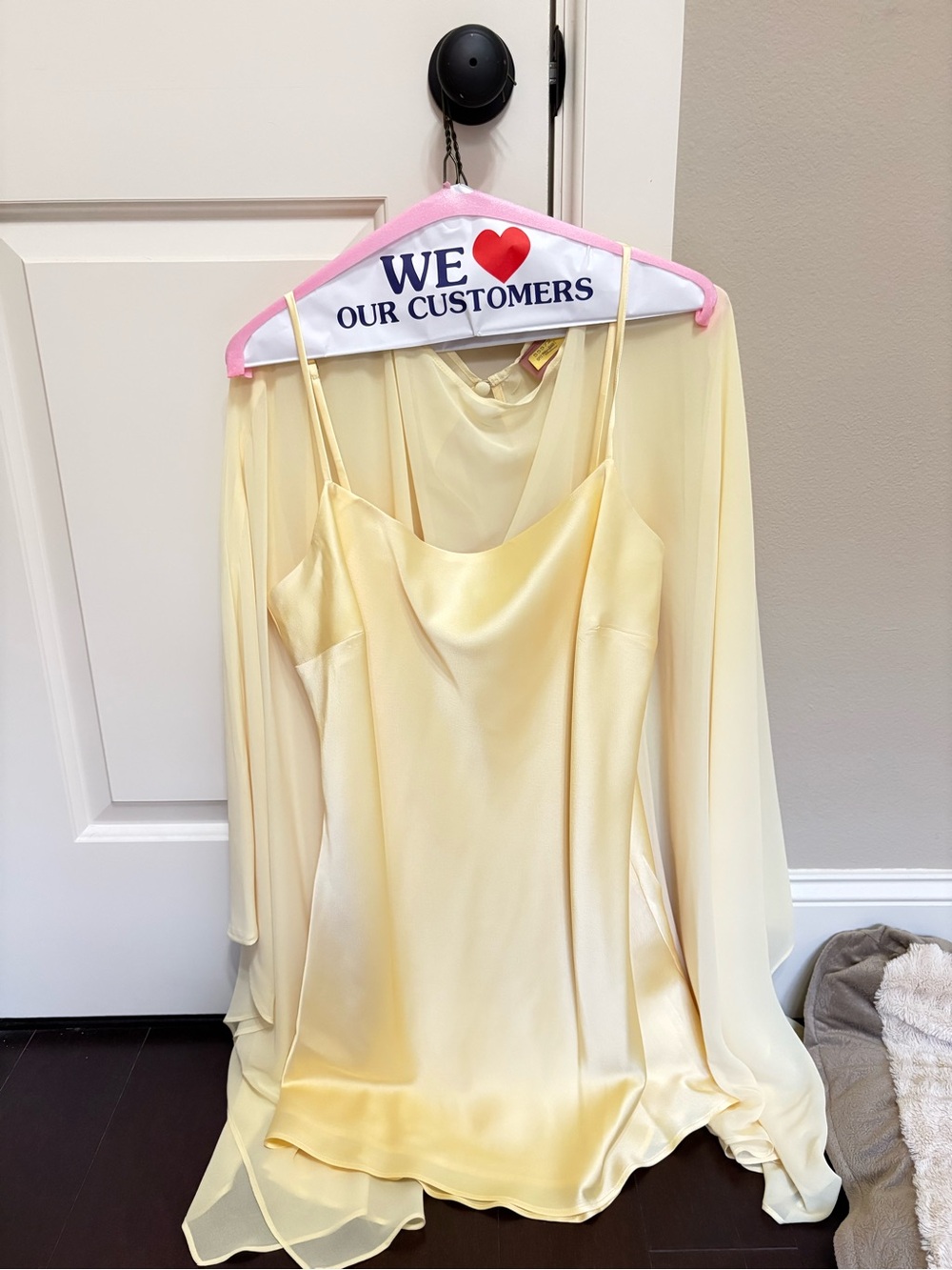 Show Me Your Mumu Pale Yellow Sheer Slip Dress - Picture 3 of 4